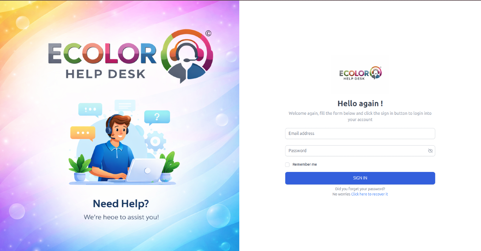 Ecolor Help Desk
